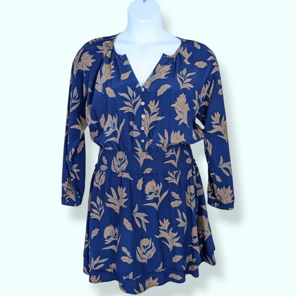 Hatley Mia Smocked Waist Blue Dress